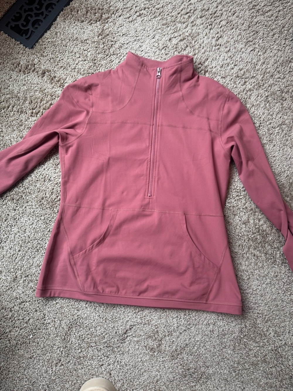 ZYIA Mauve Half-Zip Pullover